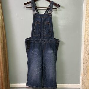 Y2K Crash Cropped Denim Overalls